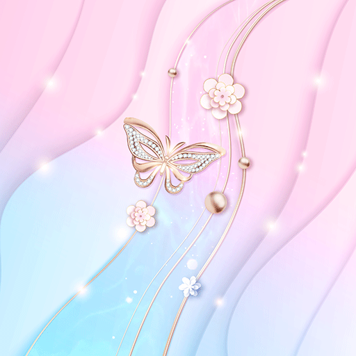 Pink Blue Wave - Wallpaper logo