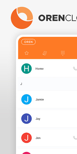 Android application ORENcloud UC screenshort