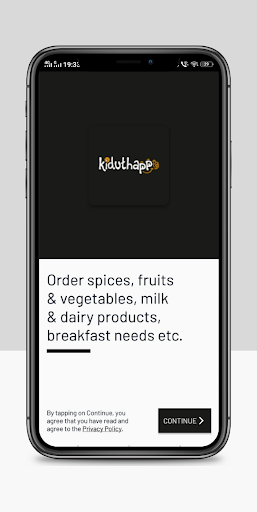 Android application Kiduthapp - Order Spices, Frui screenshort