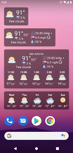 Android application WhatWeather - Weather Station screenshort