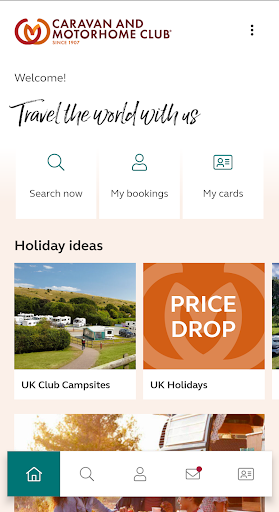 Caravan and Motorhome Club Screen 2