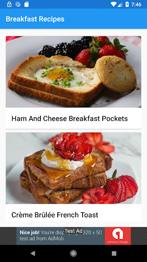 Android application Breakfast Recipes screenshort