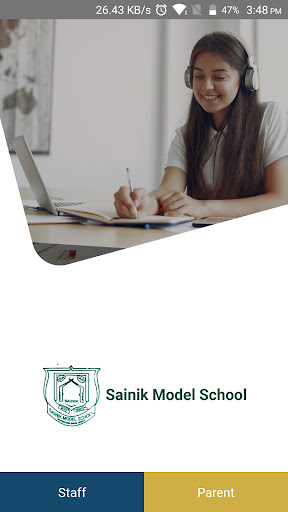 Android application Sainik Model School screenshort