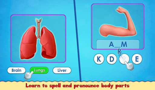 Human Body Parts - Preschool Kids Learning screenshots 7