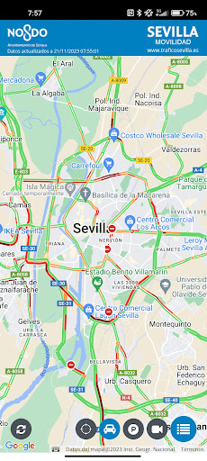 Android application Movilidad Tráfico Sevilla screenshort