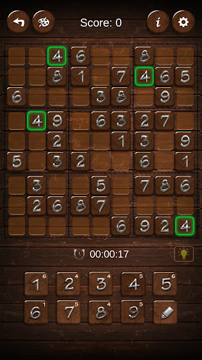 Android application Sudoku Wood pro screenshort