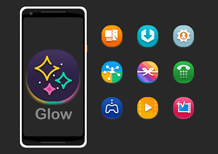 Glow - Icon Pack 8.0 APK screenshots 2