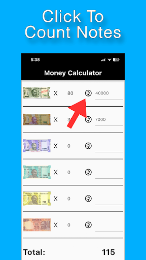 Cash Calculator - Cash Counter Screen 3