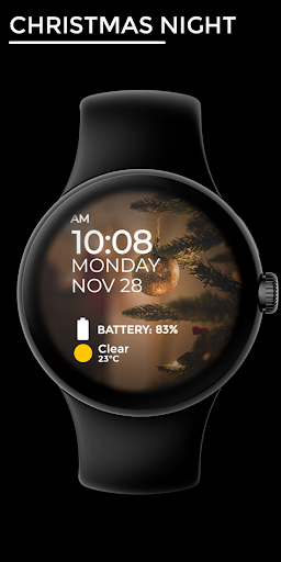 Android application Christmas Night - Watch Face screenshort