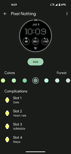 Nothing - Pixel Watch Face Screen 2