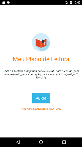 Android application Meu Plano de Leitura screenshort
