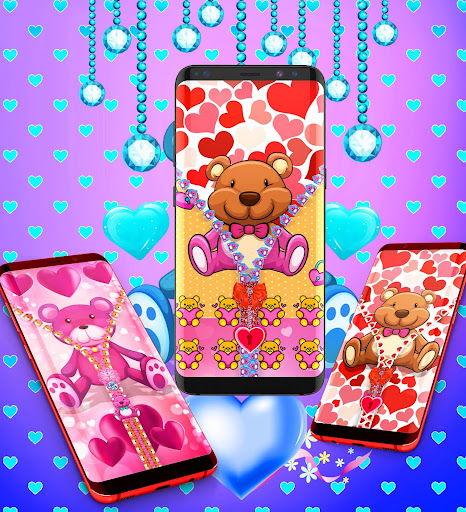 Teddy bear zip locker Screen 2