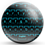 Cover Image of Download Keyboard Theme Neon 2 Cyan  APK
