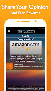 QuickThoughts: Take Surveys Earn Gift Card Rewards  Screenshots 2