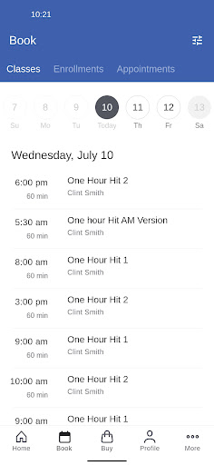 CMS Fitness Screen 2