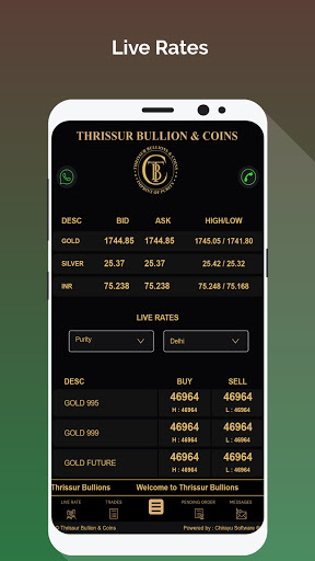 Android application Thrissur Bullions & Coins screenshort