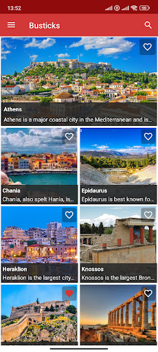 Android application Busticks screenshort