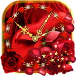 Cover Image of Herunterladen Roses Valentine Clock  APK