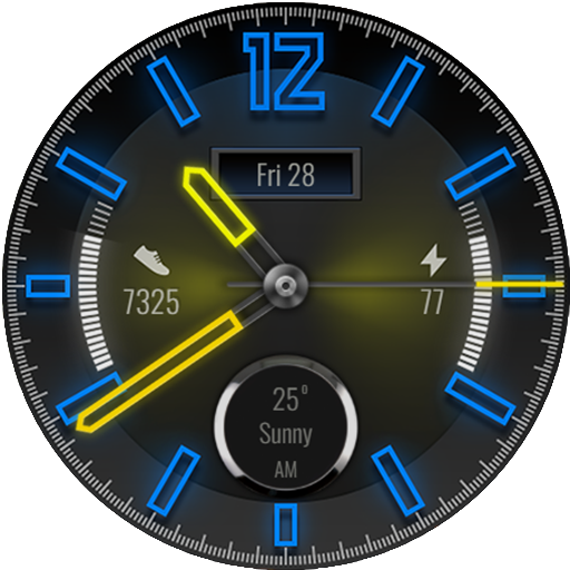 Color Classic Neon Watch Face Scarica su Windows