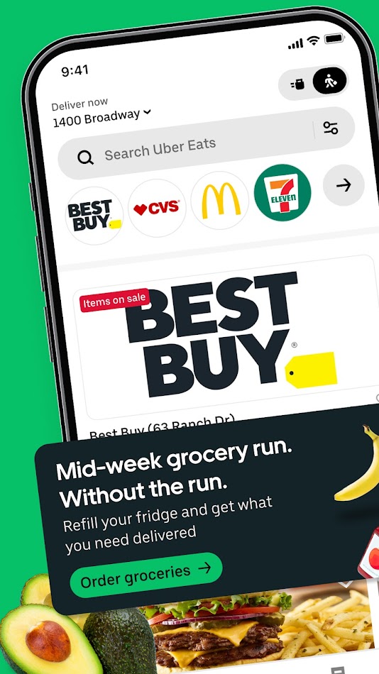 #8. Uber Eats: Food and Grocery (Android) بواسطة: Uber Technologies, Inc.