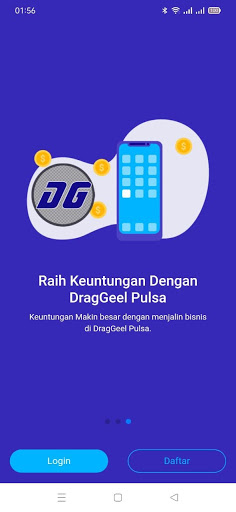 Android application Member DragGeel Pulsa screenshort
