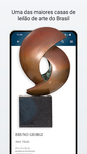 Android application Art Auction James Lisboa screenshort
