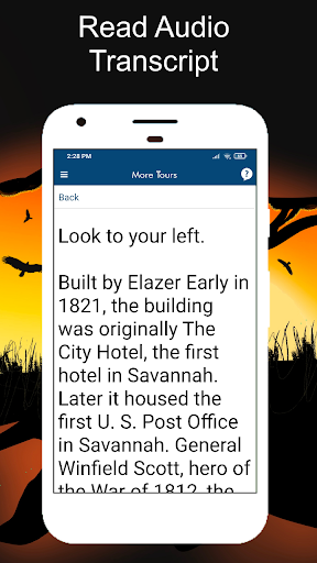 Screenshot of Ghosts of Savannah Tour Guide