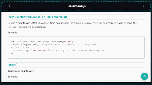 Screenshot of JavaScript Libraries