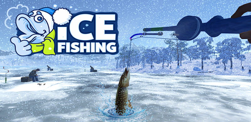 Ice fishing game. Catch bass.