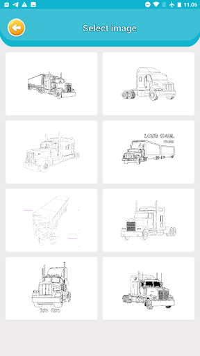 Truck Trailer Coloring Screen 3