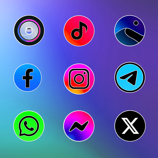 MIUl Circle Fluo - Icon Pack - Personalization - apps