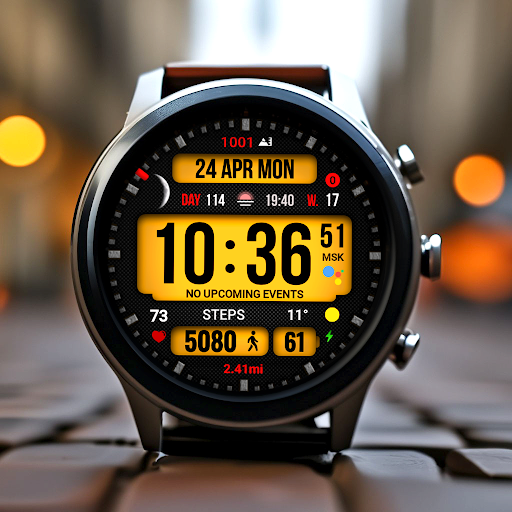 Android application Dgt BigMod Informer Watch face screenshort