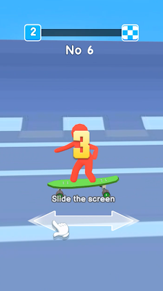 Crazy Skate Race - Screenshot 1