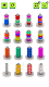 screenshot of Nuts and Bolts Color Sort Game
