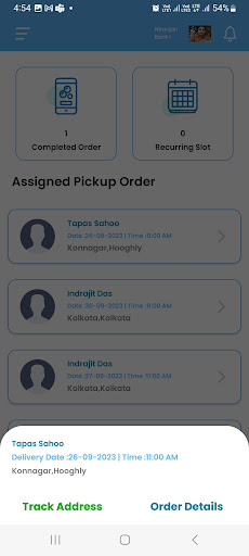 Android application Perfect Dhobi Delivery Partner screenshort