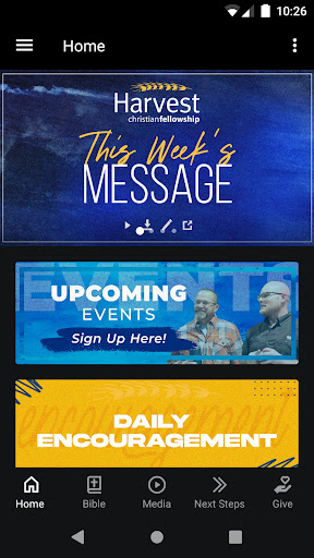 Android application Harvest Christian Plainview screenshort