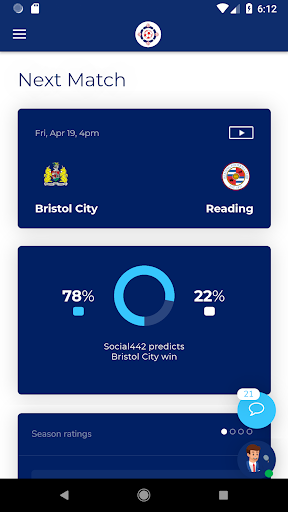 Reading Football App | S442 Screenshot 1 - AppWisp.com