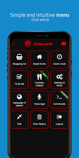 Screenshot of Vision - Smart Voice Assistant