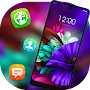 Colorful Flower Bling theme for Galaxy J7 Max