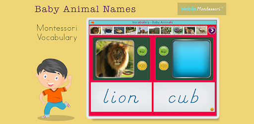 Montessori Vocabulary Baby Animal Names Apps On Google Play