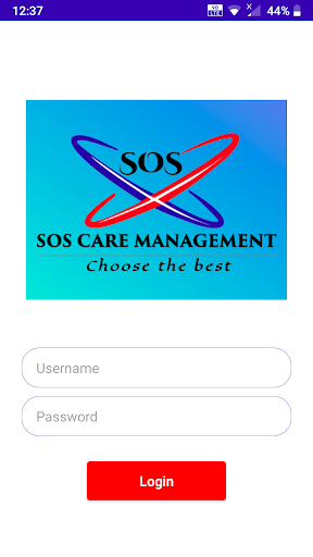 Android application SOS Care Management screenshort