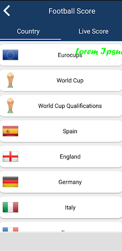 Match score provider Screen 2