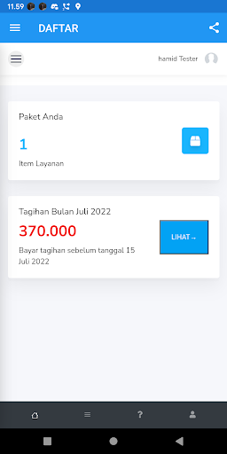 Android application Z3NET screenshort