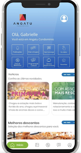 Android application Angatu Condomínio screenshort