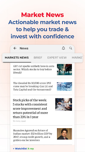 Screenshot of ET Markets: Stock Tools & News
