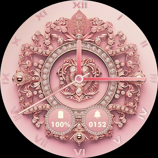 Rose Gold Theme Watch Face PRO