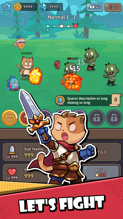 Cat Legend: Idle RPG War - 20 - (Android)