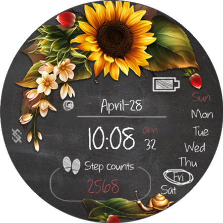 BFF51-Blackboard Art Sunflower screenshot 18