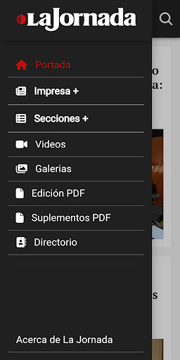 Android application La Jornada screenshort
