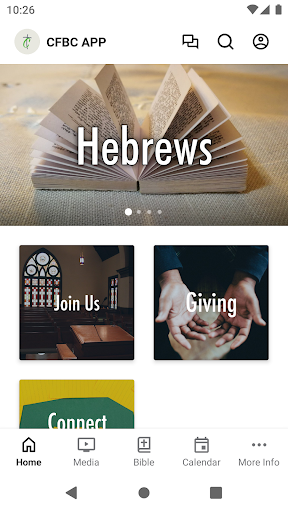 Android application Cuthbert FBC screenshort